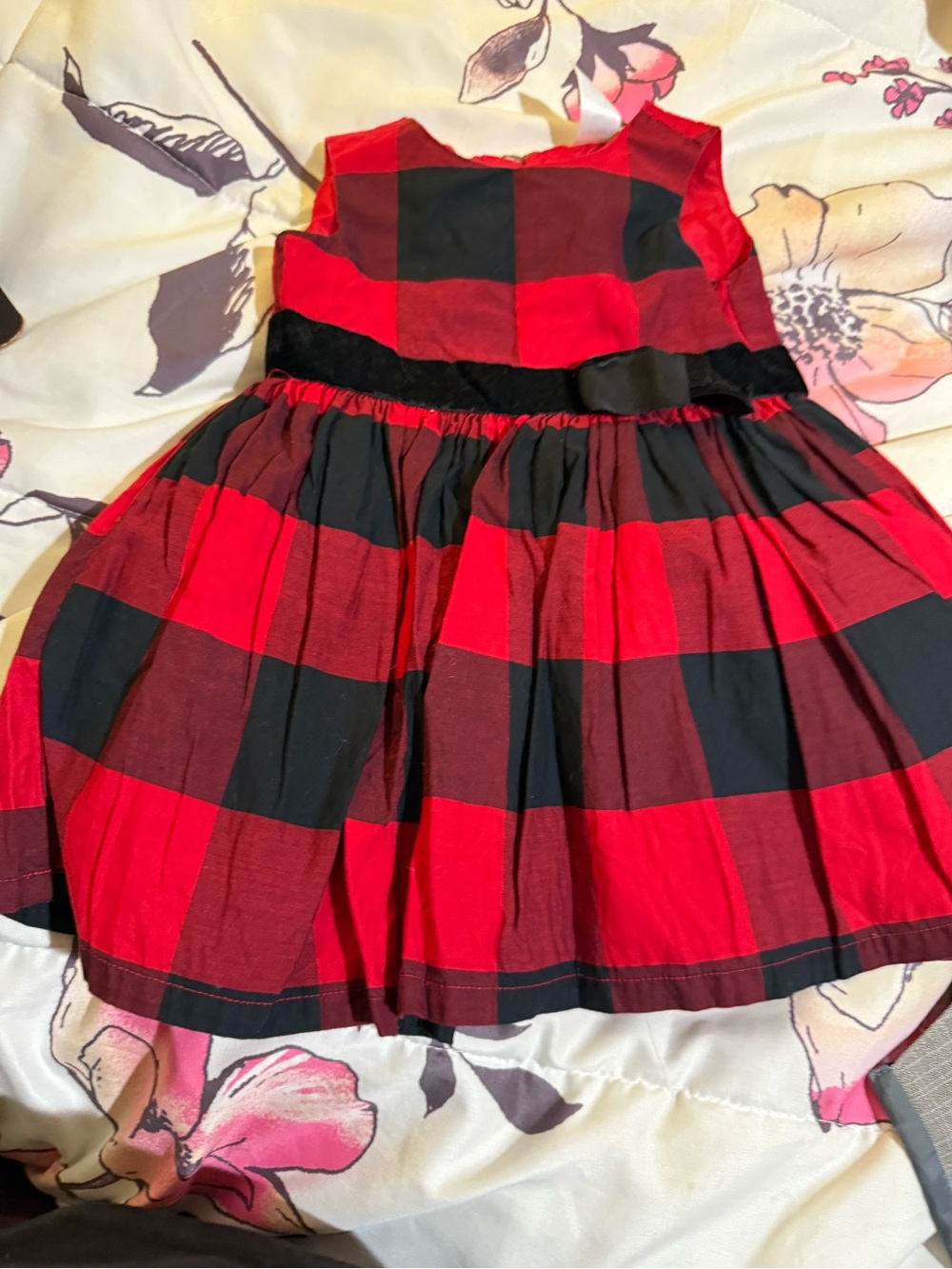 Carter's Red and Black Buffalo Plaid Party Dress